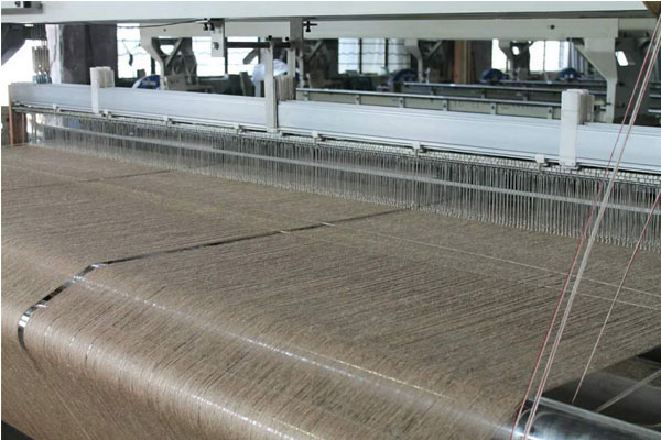 Form of woven sisal fabric: plain weave