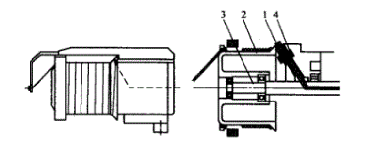 Fixed drum winding weft accumulator